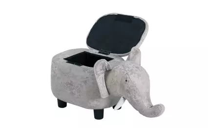 Детска табуретка сив слон