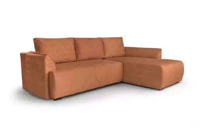 Ъглов диван Мини Далас Wolf 1407 десен