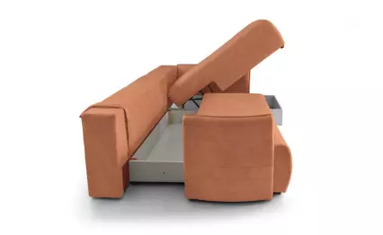 Ъглов диван Мини Далас Wolf 1407 десен