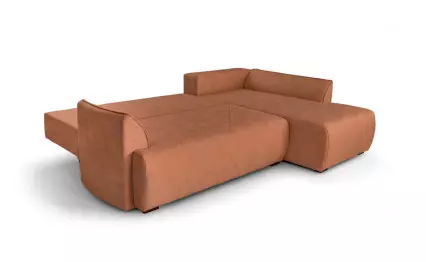 Ъглов диван Мини Далас Wolf 1407 десен