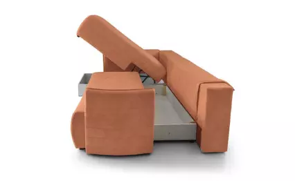 Ъглов диван Мини Далас Wolf 1407 ляв