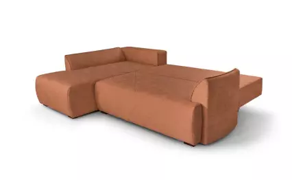 Ъглов диван Мини Далас Wolf 1407 ляв