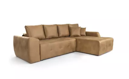 Ъглов диван Мини Лагуна Polo 3 Moca десен