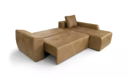 Ъглов диван Мини Лагуна Polo 3 Moca десен