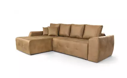 Ъглов диван Мини Лагуна Polo 3 Moca ляв