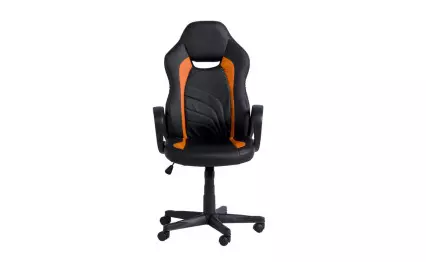 Геймърски стол Carmen 7525 черен/оранжев