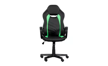 Геймърски стол Carmen 7525 черен/зелен
