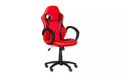 Геймърски стол Carmen 6301 червен/черен