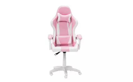 Геймърски стол Carmen 6311 бял/розов