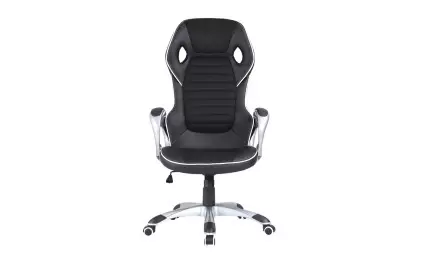 Геймърски стол Carmen 7506 черен/бял