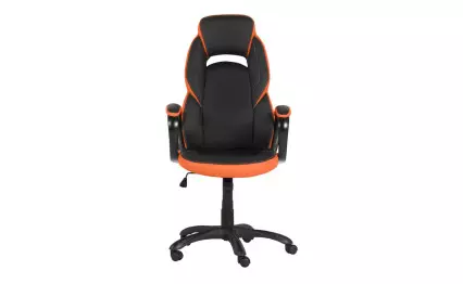 Геймърски стол Carmen 7511 черен/оранжев