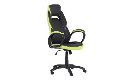 Геймърски стол Carmen 7511 черен/зелен