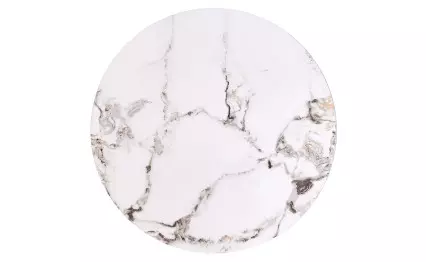 Холна маса Fatima бял мрамор/черен