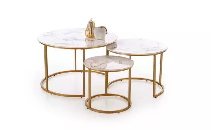 Комплект холни маси Gilda златен