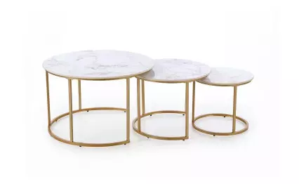 Комплект холни маси Gilda златен