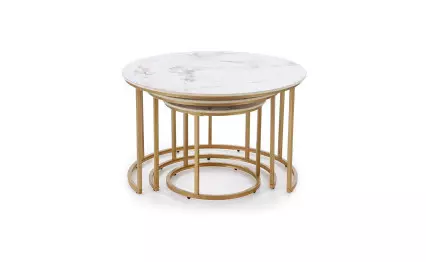 Комплект холни маси Gilda златен