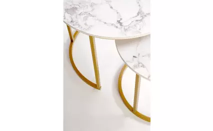 Комплект холни маси Gilda златен