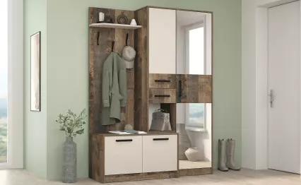 Портманто Антерос колониален дъб/лино канова