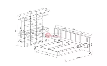 Спален комплект Дейт