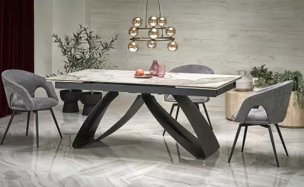 Трапезна маса Hilario бежов мрамор