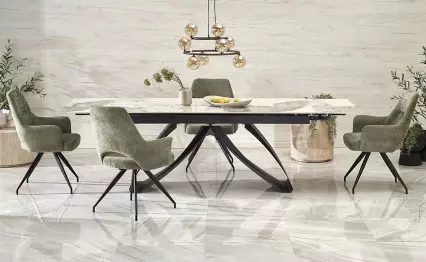 Трапезна маса Hilario бежов мрамор