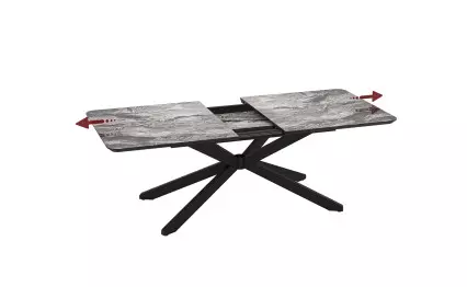 Трапезна маса Mona черен мрамор