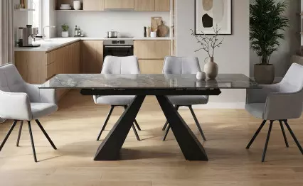 Трапезна маса Monza сив мрамор