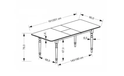 Трапезна маса Nelson
