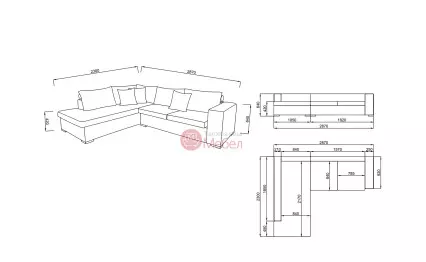 Ъглов диван Molly