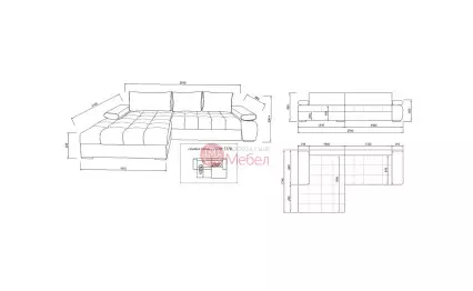 Ъглов диван Стиле